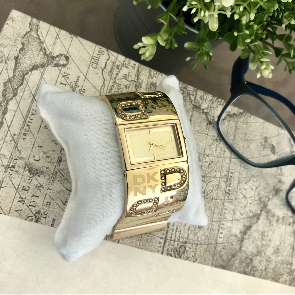 Gold DKNY Watch